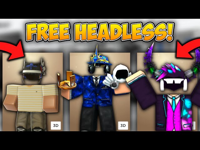 EventHunters - Roblox News on X: The official roblox headless is free…    / X