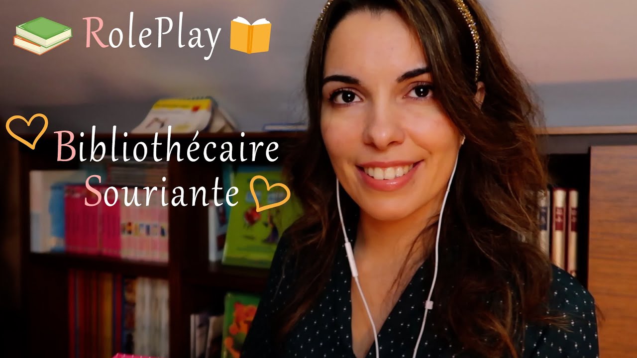 ASMR FR ~ RP Bibliothécaire Souriante & Soporifique (Page Turning, Soft Spoken, Whispers, Inaudible)