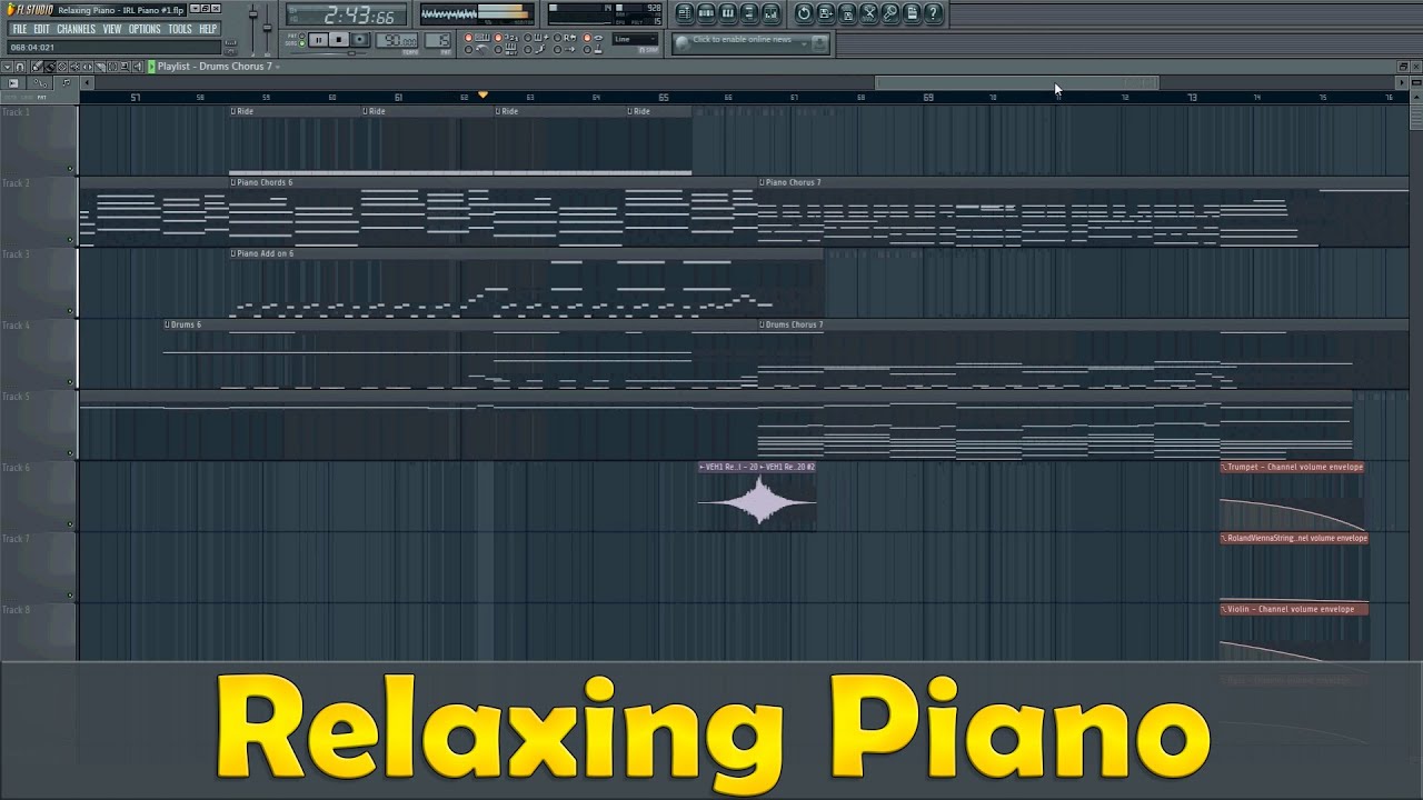Relaxing Piano Track Fl Studio YouTube