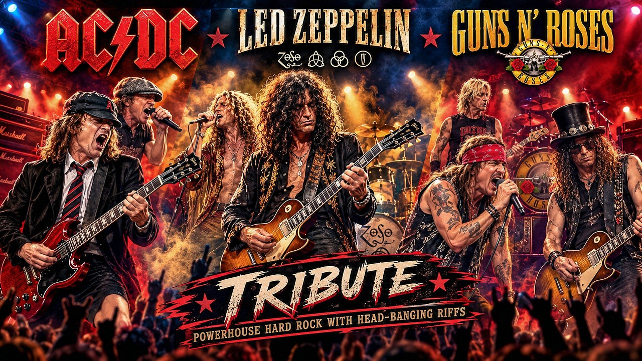 AC/DC • Led Zeppelin • Guns N' Roses 🔥Powerhouse Hard Rock Guitar