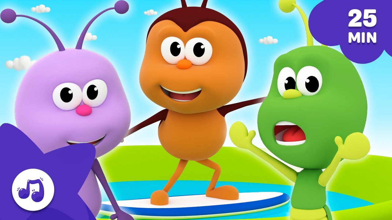 Hora de Aprender Cantando! 🌟🐞 MIX 🌈 Canções Educativas para Crianças | Bichikids em Português