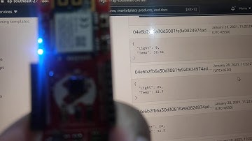 AVR IOT WA successfully connects to AWS IOT.