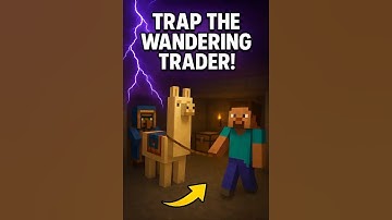 Trap the Wandering Trader Anywhere! 😱 Minecraft Secret Trick