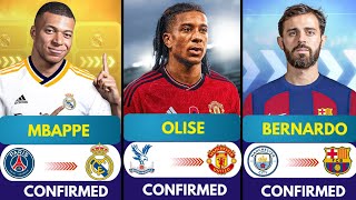 🚨 ALL LATEST CONFIRMED TRANSFER SUMMER AND RUMOURS 2024, 🔥 Olise to United, Mbappe, Bernardo, Ras ✅️