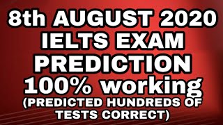 8th August 2020 IELTS exam Prediction || 8th August Ielts exam Prediction by JAPNEET SHARMA ielts