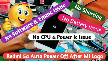 Redmi 5a Auto Power off After Mi Logo Problem Solution | Very Easy Solution #MiAutoPowerOff
