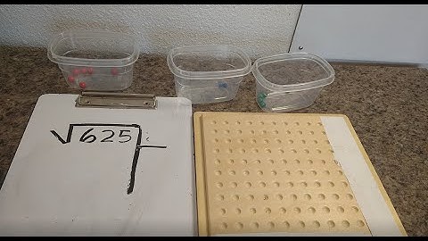 Montessori  Made Easy - How to find the Square Root of 625
