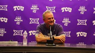 TCU 35, SMU 24 | TCU Football Iron Skillet Postgame Press Conference