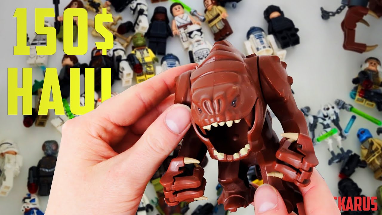 RANCOR!! 65+ Rare LEGO Star Wars Minifigure Haul - YouTube