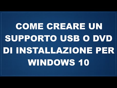 Come creare un supporto usb o dvd di Windows 10