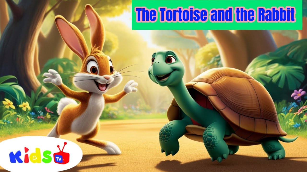 The Tortoise and the Rabbit |A Classic Moral Story | Slow and Steady ...