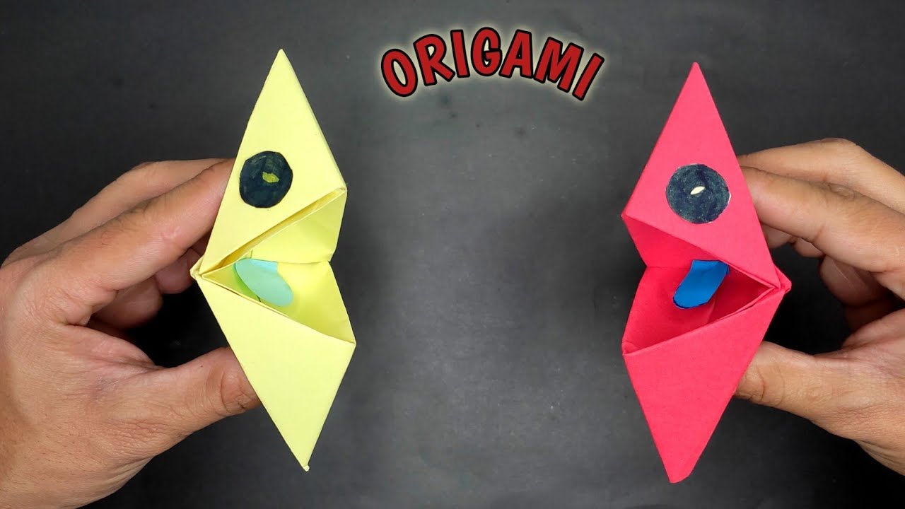 Amazing Paper Mouth Puppet Craft 😱 Easy Origami Talking Toy for Kids | Paper Craft DIY