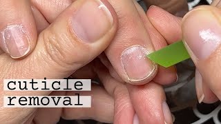 How to remove cuticle without soaking nails or a cuticle remover