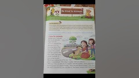 CLASS 1 MORAL SCIENCE (Chapter 8 Be Kind to Animals)