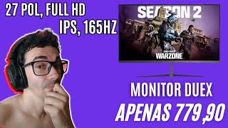 UNBOXING / REVIEW - Monitor Gamer DUEX DX270GHQ - 27' IPS, 165HZ, 1MS FULL HD - Monitor gamer barato