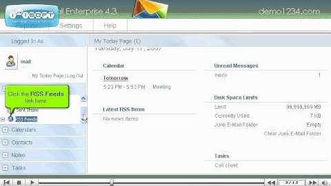 BMChosting SmarterMail create rss  tutorial