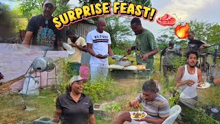 WE SURPRISED HIM! 🎂 Heavy Wild Hog Cookout & World Cup Final! 🇯🇲