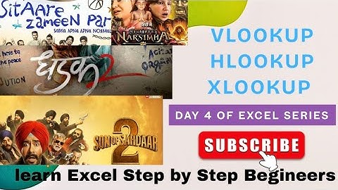 VLOOKUP vs HLOOKUP vs XLOOKUP | Excel Formula Series Part 4 | Lookup Functions 2025