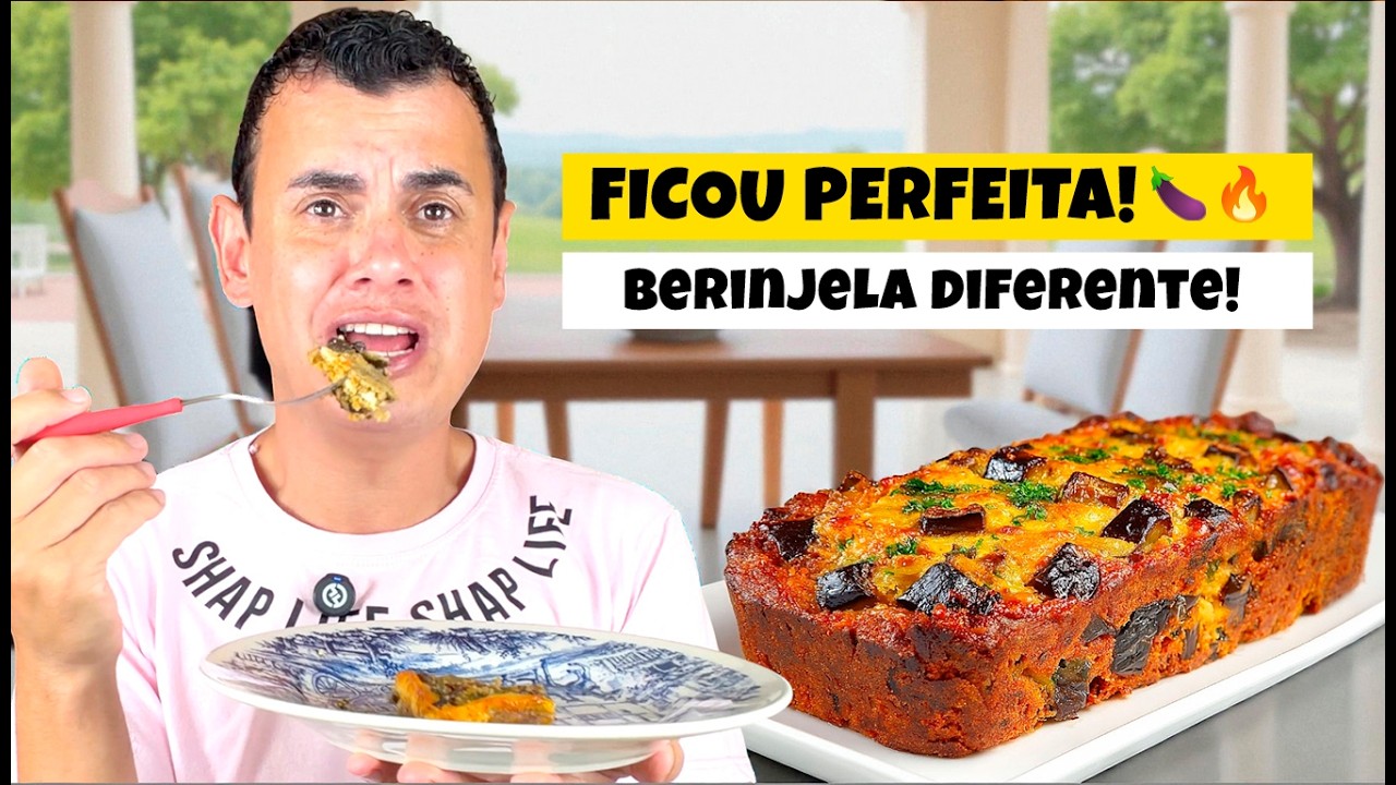 A MELHOR BERINJELA QUE EU JÁ COMI! Receita Fácil, Barata e Saborosa 🍆✨