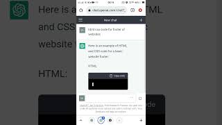 html css code for footer of websites using chatGPT