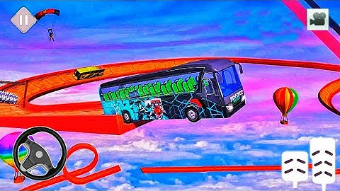 Impossible Sky Bus Driving Simulator Tracks 2022 | Offroad Bus Stunt Android Gameplay 💞💞💞💞💖🔥💥🤙