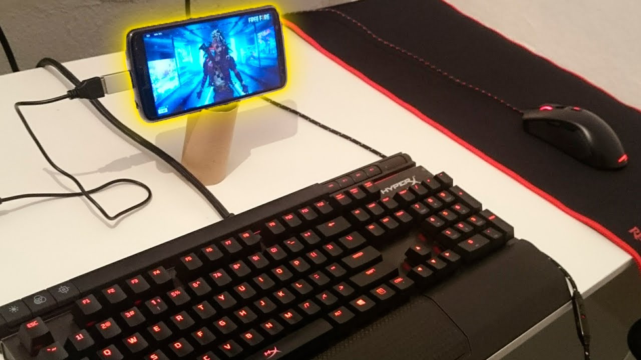 VIREI MOBILADOR! JOGANDO COM TECLADO E MOUSE NO CELULAR! - YouTube