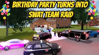 Greenville, Wisc Roblox l Family Birthday Party Turns to SWAT Raid Rp