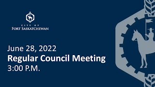 Regular Council Meeting - June 28, 2022