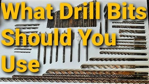 DRILL BITS, what drill bits should you use and the different types. (drill bits EXPLAINED in 4K)