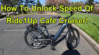How To Unlock Speed Limit On "RIDE1UP Cafe Cruiser"