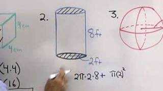 Math Help with Suface Area Wealth