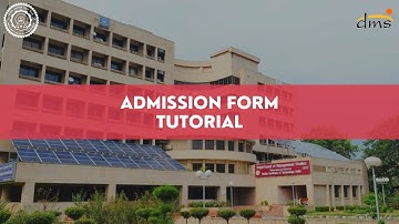 DMS, IIT Delhi Admission Form Tutorial | Admissions for the MBA Batch of 2021-23