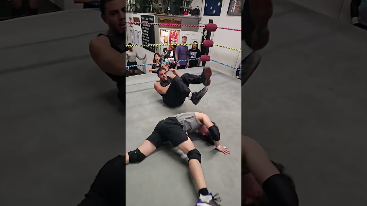 Student Frankie goes to Boogie’s ChiropracticSantino Bros Pro Wrestling Training