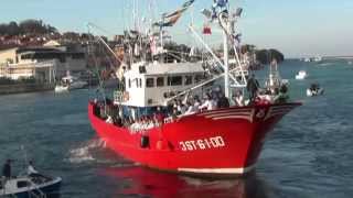 San Vicente de La Barquera- La Folia 2014- Procesión por tierra y mar -por dc