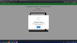 Juego del ahorcado en Javascript