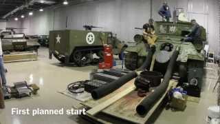 T-34-85 first engine start