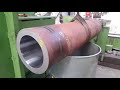 Boring steel tube to fine tolerance.  - 0.005" for Honing.