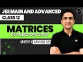 Matrices Class 12 | JEE Main & Advanced