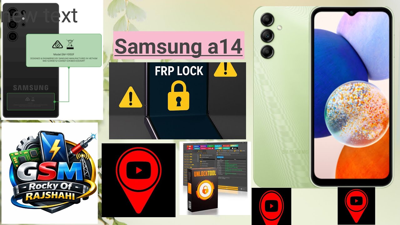 Samsung Galaxy a14 frp lock remove unlock tool