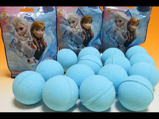 アナと雪の女王 びっくらたまご×15 Disney Frozen Bath Bubble powder