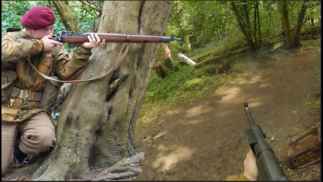The Victory Show 2023 Woodland Skirmish 4th - First Person POV - WWII Reenactment Battle