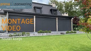 Montageinstructie Ritsscreen Op Stenen Muur Of Houten Kozijn Prima Zonwering