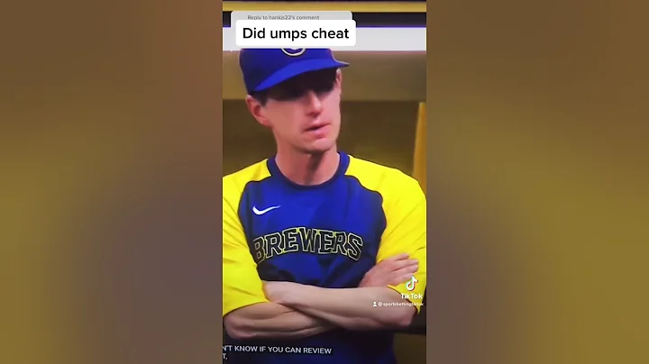 Three minute video of three days of cheating walkie Brewers and Cincinnati Reds the umpires are the