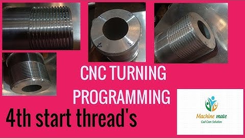 Malti Start Threading Cycle II 4th start thread programming II Cnc Programming