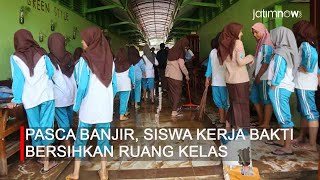 Pasca Banjir, Siswa Sman 3 Ponorogo Kerja Bakti Bersihkan Ruang Kelas