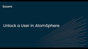 Unlock a User in AtomSphere