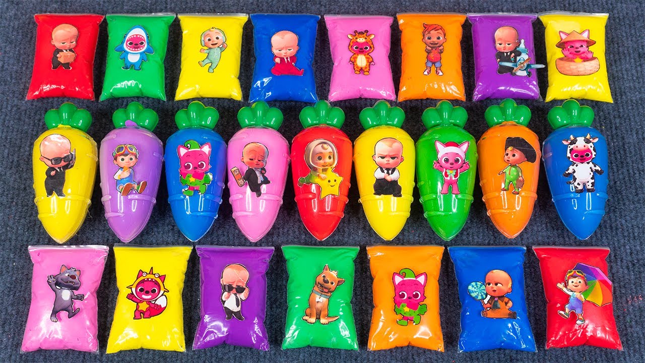 Pinkfong Slime Mixing Playtime! Jeni, Hogi, and Bebefinn’s Colorful Satisfying ASMR 🌈