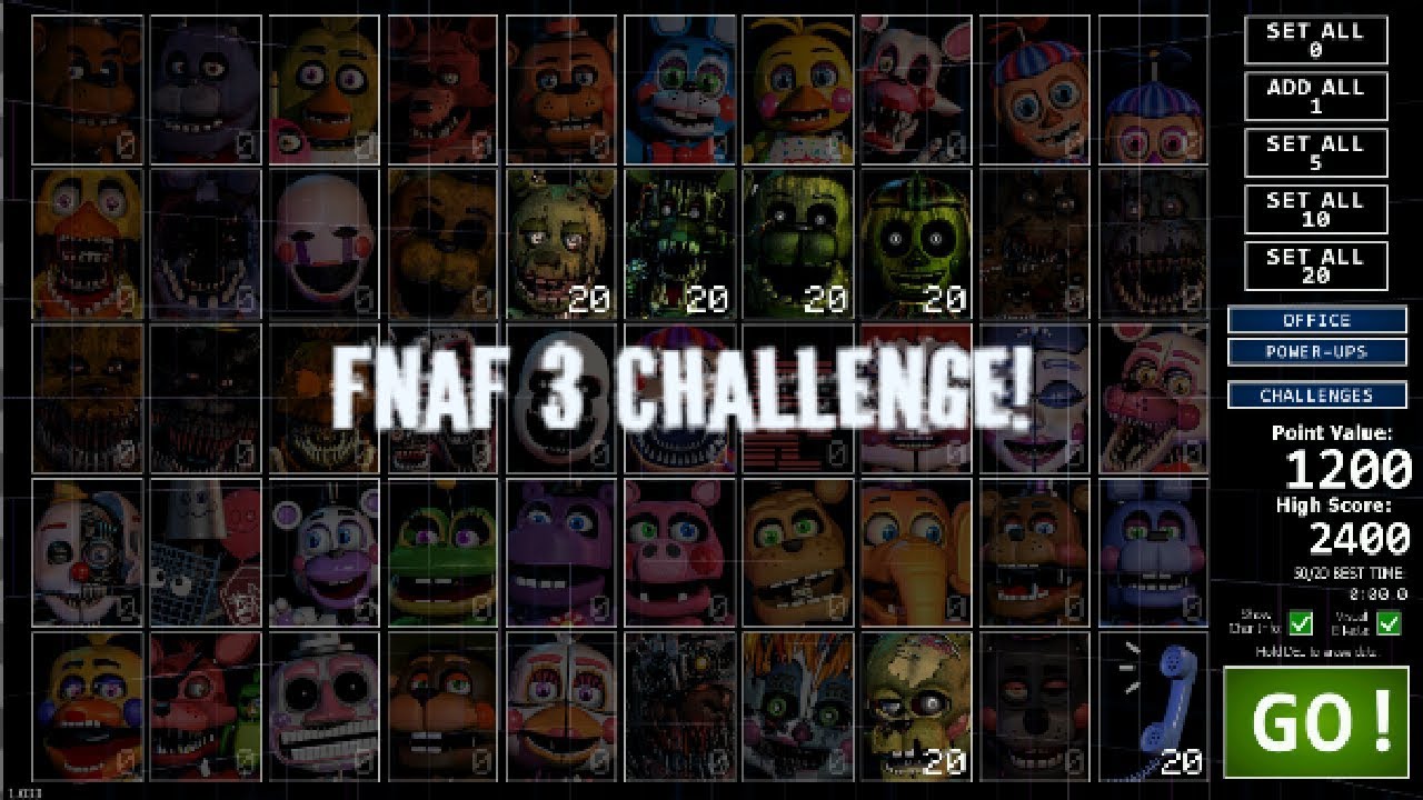 FNaF 3 Challenge! | Ultimate Custom Night #3 - YouTube