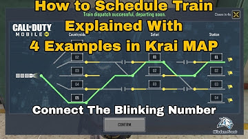 How to Schedule Train Explained With 4 Examples in Krai MAP Cod Mobile 2024