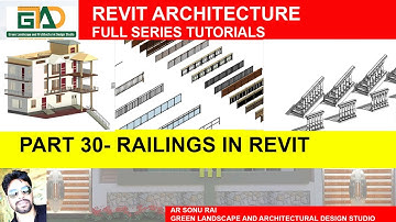 PART 30 - RAILINGS IN REVIT #revittutorials